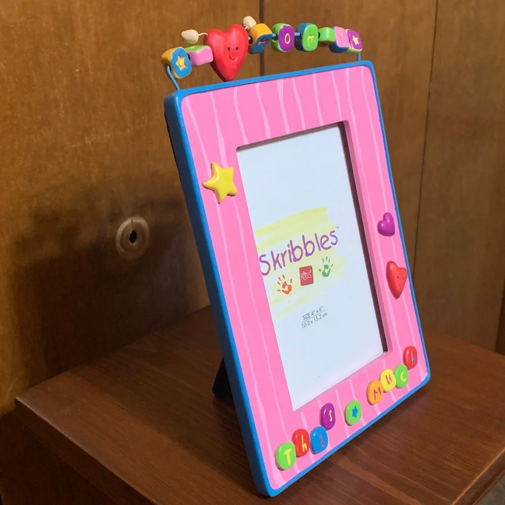 Russ - Vibrate Pink and other rainbow colors,Picture Frame, “I Love Mommy this …